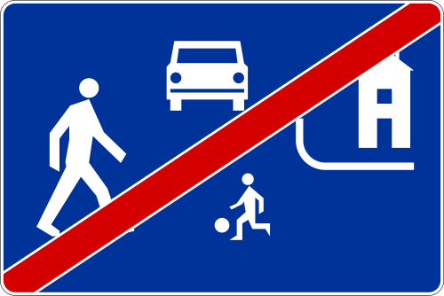 Koniec strefy zamieszkania