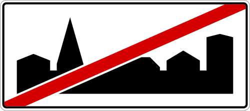 Koniec obszaru zabudowanego