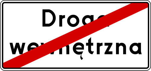 Koniec drogi z pierwszeństwem